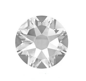 crystal Качество 5A 2088cut Стразы с плоской задней поверхностью без горячей фиксации 8 больших и 8 маленьких граней клей на кристаллах для дизайна ногтей или свадьбы - Цвет: crystal