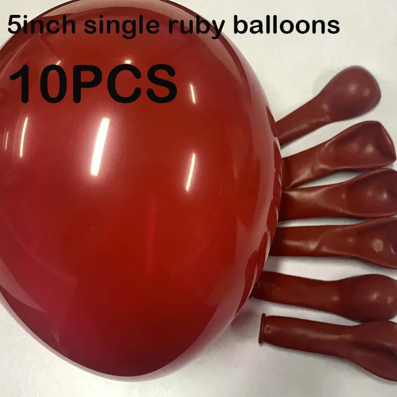 5inch single ruby balloons