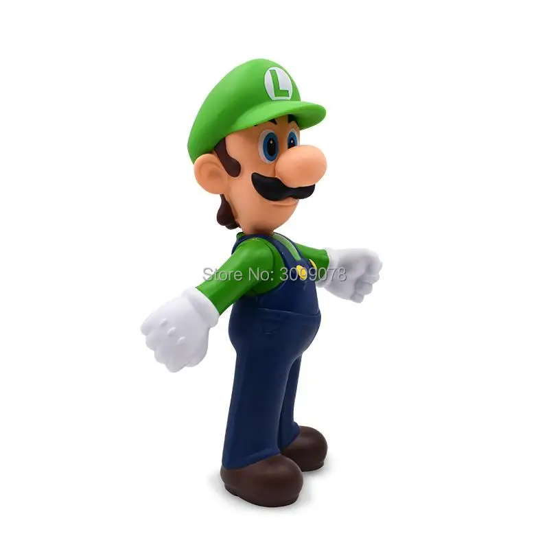 2 Styles Free Shipping Super Mario Bros Mario Luigi PVC Action Figure Collection Toy Doll 9\