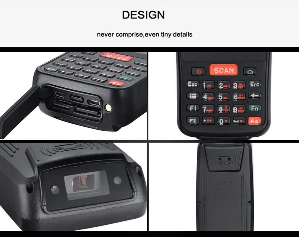 Quente da Posição da Máquina Pda com Varredor 1d do Código de Barras e Impressora Terminal Handheld Móvel Térmica Interna 13 Computador e Escritório