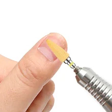 Лучшая керамическая головка дрель для ногтей шлифовальный для омертвевшей кожи Маникюр, Полировка Ногтей Педикюр Инструмент QQ99