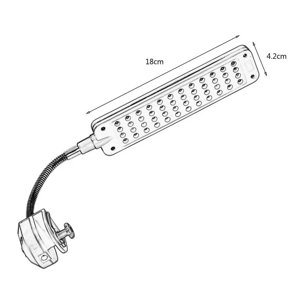 48 светодиодный DC 15 V 3 W 2 Mode пластиковый аквариумный рыбный завод выращивать клип на белый и синий свет лампы Регулируемый рычаг