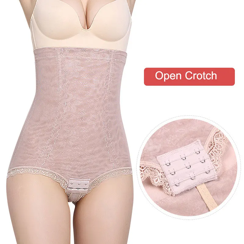 

High Waist Open Crotch Panties Shapewear Women Plus Size Slim Waist Tummy Control Body Shaping Underwear Butt Lift Shaper MZ-4
