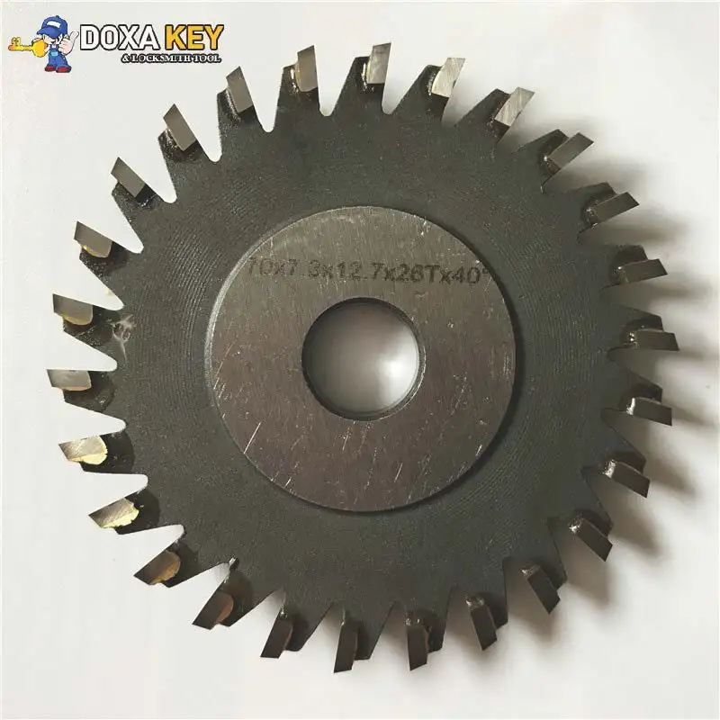 

Milling Cutter 70x7.3x12.7x26T Welded Carbide Cutter For WENXING Portable Q27 100D 100G 100E Horizontal Key Cutting Machines