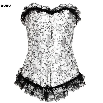 

Hot sale Plastic Bone Waist women Bustiers & Corsets Intimates Everyday Waist Cincher Slimming Appliques Shapewear Grey Bodysuit