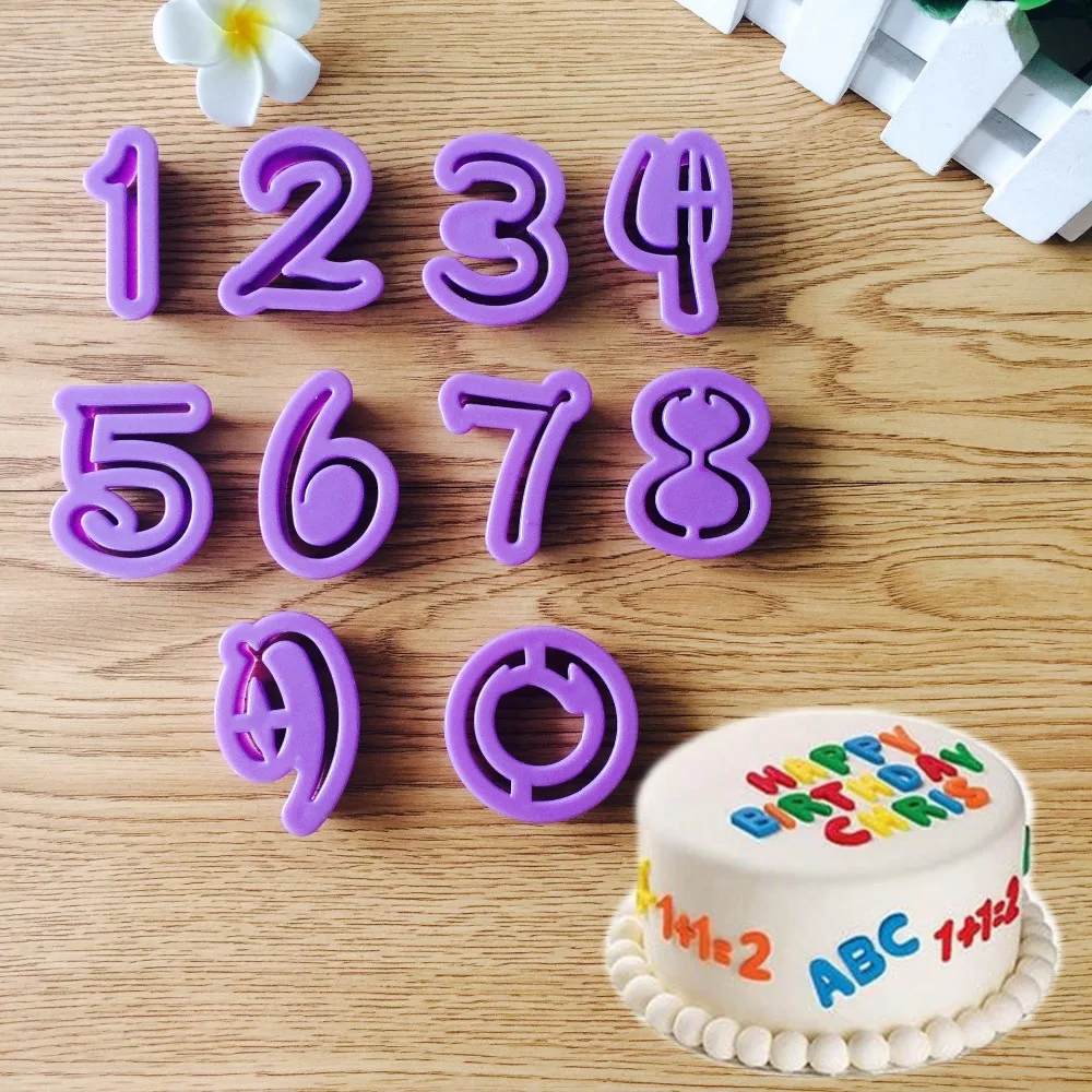 0 9 Number Shape Cake Cookie Cutter Fondant Cake