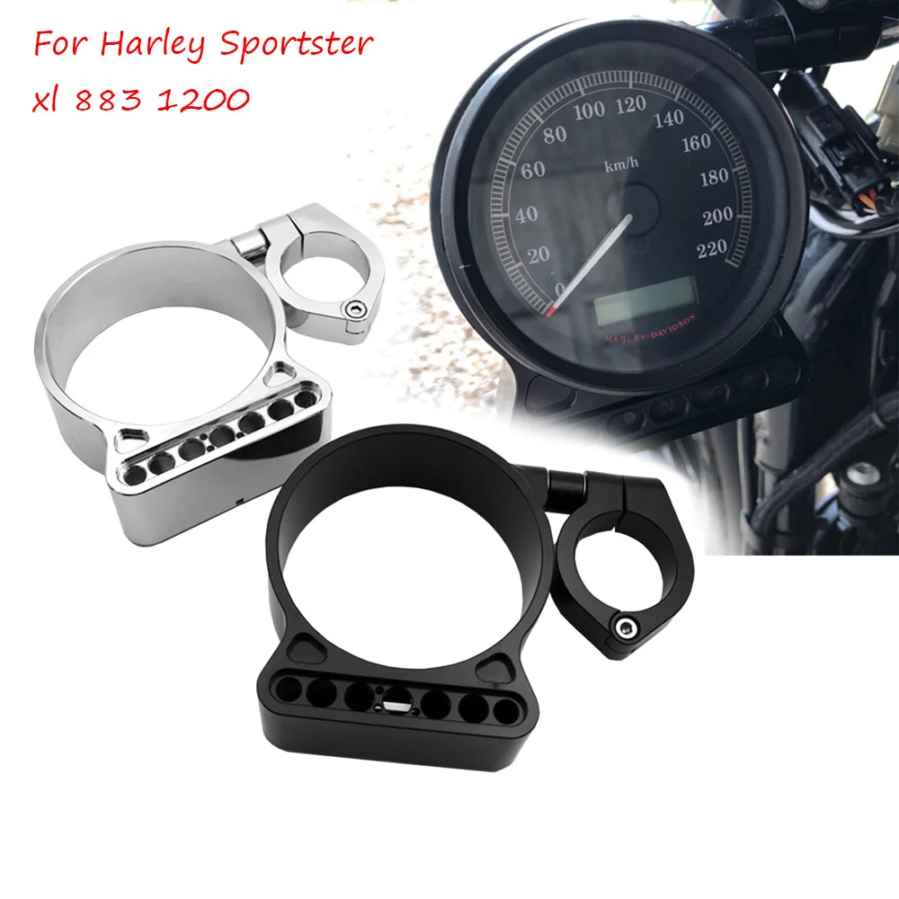 Black Aluminum 39mm/16" Side Mount Bracket For Harley Sportster xl 883 1200 48 Deluxe Hugger Iron|Covers & Ornamental Mouldings| - AliExpress