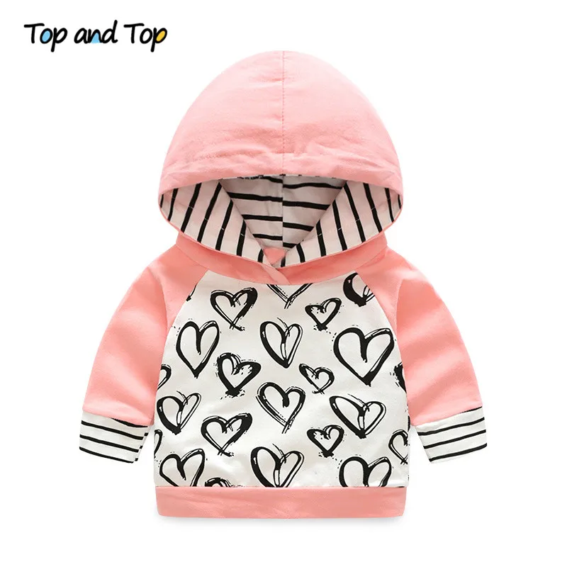 Top and Top Fashion Cute Infant Newborn Baby Girl Clothes Hooded Sweatshirt Striped Pants 2pcs Outfit Cotton Baby Tracksuit Set baby dress set for girl