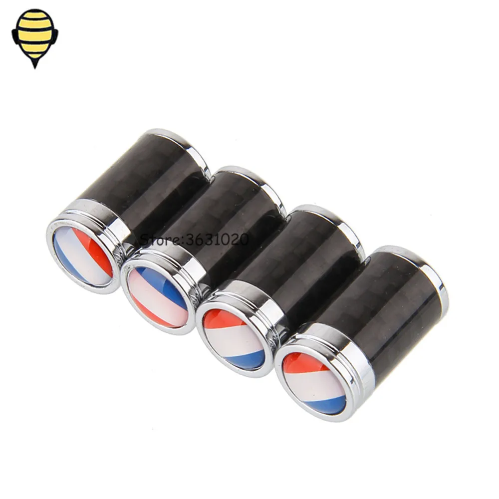 Buy For French flag Logo Tire Valve Stem Caps Car Accessories For Jaguar