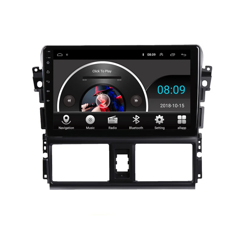 Top 9" 2.5D IPS Android 8.1 Car DVD Multimedia Player GPS For Toyota Vios YARIS 2014 2015 2016 audio car radio stereo navigation 15