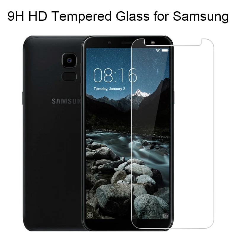 С уровнем твердости 9H HD закаленное Стекло для samsung Galaxy J2 Pro Экран Стекло для samsung J4 J6 J8 плюс Стекло на J3 J5 J330F J530F