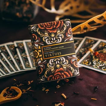 

1Pcs Apothecary V2 Seasons Insights Sentiments Virtues Playing Cards Import Poker Fuuny Magic Deck Props Magia Tricks New Sealed