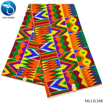 

LIULANZHI DIY Textile Sewing African Wax Prints Fabric Ankara fabric 2019 wax prints fabric 6 yards/lot colorful ML13L348-356