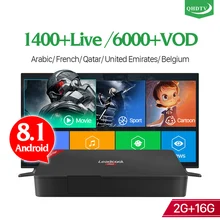 QHDTV Code Smart Leadcool Pro Android 8.1 RK3229 2+16G H.265 Decoder Algeria Tunisia Arabic France Belgium IPTV Set Top Box     