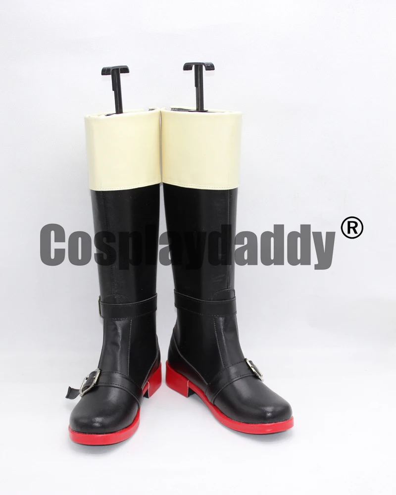 

FINAL FANTASY FF15 Halloween Prompto Black Cosplay Shoes Boots X002