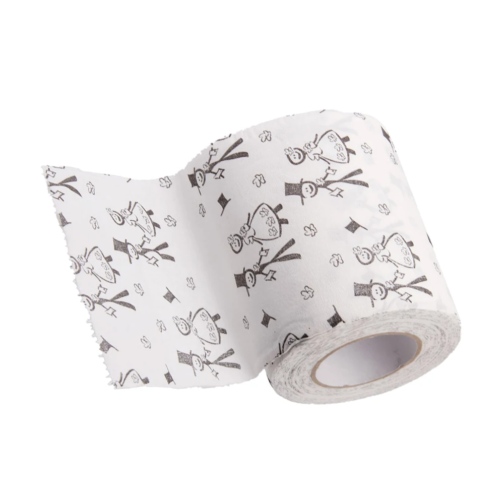 Game Toilet Paper Roll Decor Bathroom Wedding Print Bride Groom Accessory Holiday DIY Decorations