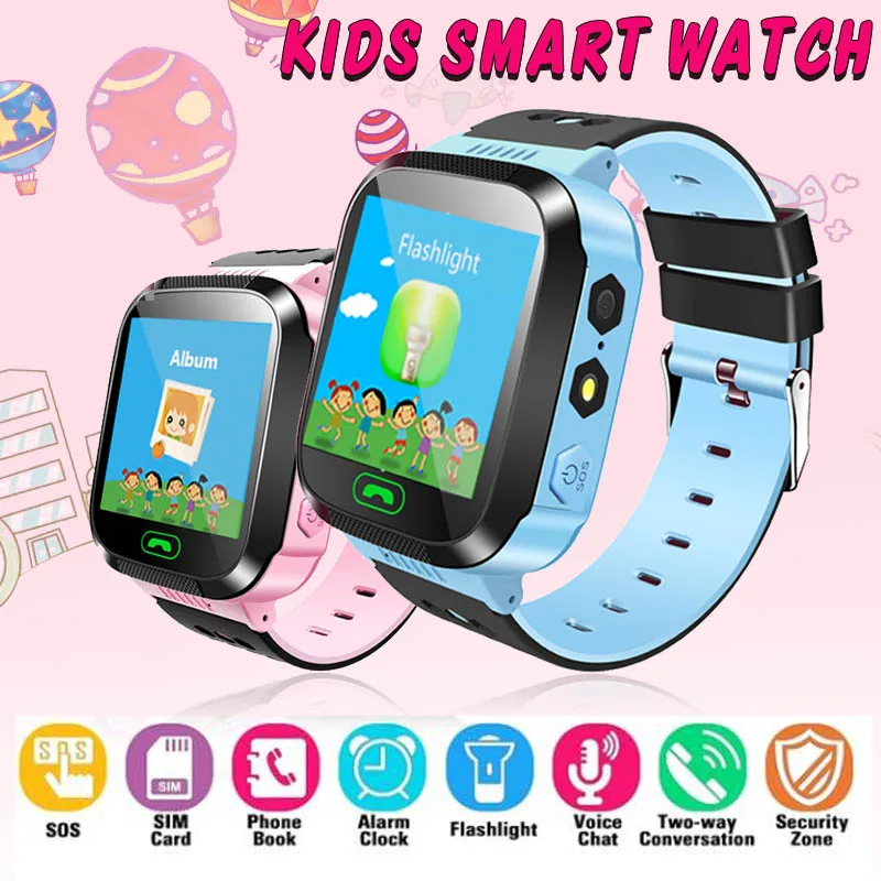 

Q02 Baby Smart Watch With SOS Call Camera Touch Screen Lighting Phone Positioning Location Children Watch for Android IOS VS Y21