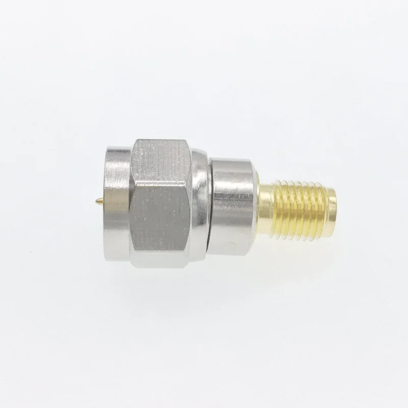 F Male to SMA Female RF Coaxial Adapter Straight Goldplated (4)