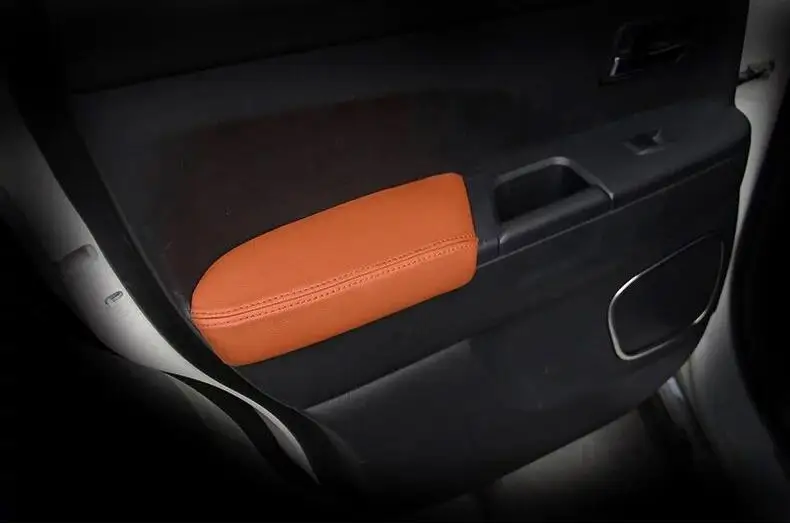 AOSRRUN подлокотник для автомобильной двери из натуральной кожи, чехол для внутренней двери, подлокотник, автомобильные аксессуары, чехол для Mitsubishi ASX