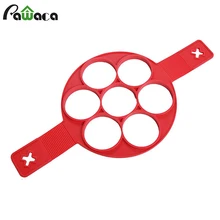 Antiadherente Huevo Anillo Pancake Maker Fabricante Fijador Para Hornear Torta Del Molde de Silicona Herramienta de Cocina Pastelería cocina Tortillas Fácil DIY Flipper