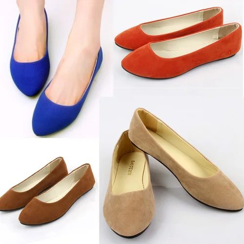 ladies pointed toe flats