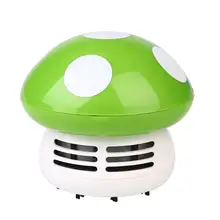 Mini Mushroom Shape Corner Desk Table Vacuum Dust Computer Dirt Cleaner Plastic