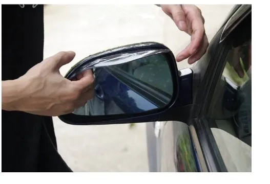 

2pcs PVC Car rain eyebrow Cover Accessories for Cadillac ATS SRX CTS LINCOLN MK REMOTE for Ssangyong kyron rexton korando actyon