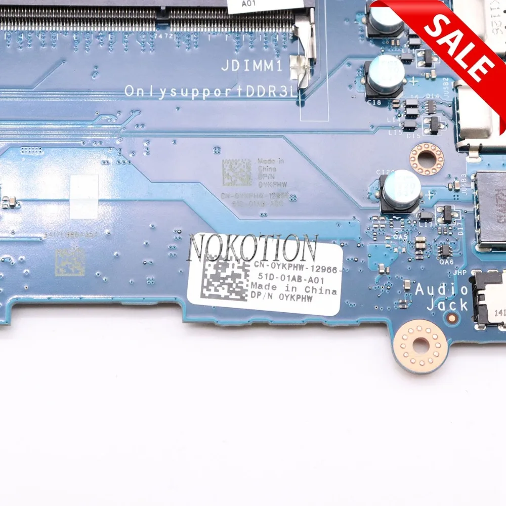 NOKOTION CN-0YKPHW 0 YKPHW YKPHW اللوحة المحمول لديل خط العرض 3540 SR1DV 2957U ZAL00 LA-A491P الرئيسي مجلس اختبار كامل