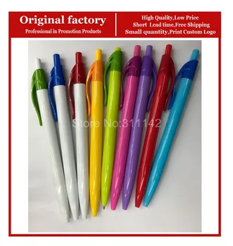 

Eco-friendly promotion retractable pen plastic ball point pen logo pen customized