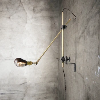 

Retro industry wall lamp antique old folding wall lamp