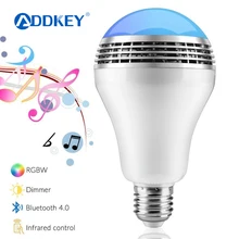 ADDKEY Bluetooth Smart Динамик свет 21 светодиодный белый+ RGB лампа Smart Музыка Аудио Bluetooth Динамик+ пульт Управление для дома