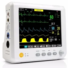 8 дюймов монитор состояния пациента с ЭКГ НИАД SPO2 Температура и ETCO2/CO2 ICU CCU больница скорой помощи семьи жизненно важных функций мониторинга