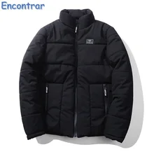 Encontrar 2017 New Casual Winter Parkas Man Stand Collar Parka Coat For Men Fashion Streetwear Padded Solid Overcoat ,QA387