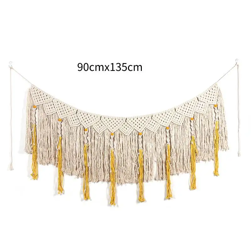 style7 Creative Macrame Wall Art Handmade Cotton Wall Hanging Tapestry Bohemian Hanging Decoration Home Background Crafts - Цвет: style7