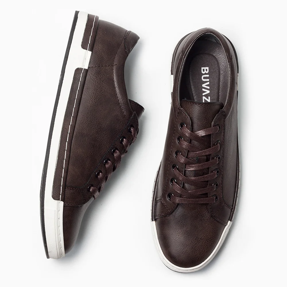 marron Sneakers À Résistant Appartements Microfibre En Noir Buvazik Casual Haute L'usure De Qualité 2018 Caoutchouc Dentelle jaune Chaussures Hommes up Semelle gris IOOBHqwS