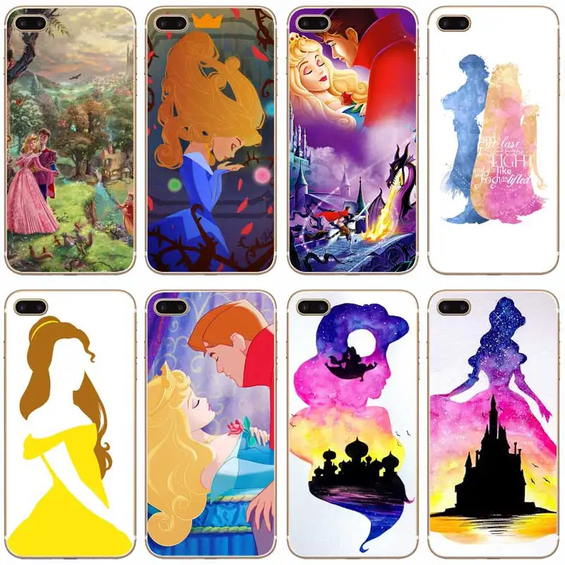 H244 Sleeping Beauty Transparent Hard Thin Case Cover For Apple iPhone XR XS Max 4 4S 5 5S SE 5C 6 6S 7 8 X Plus |