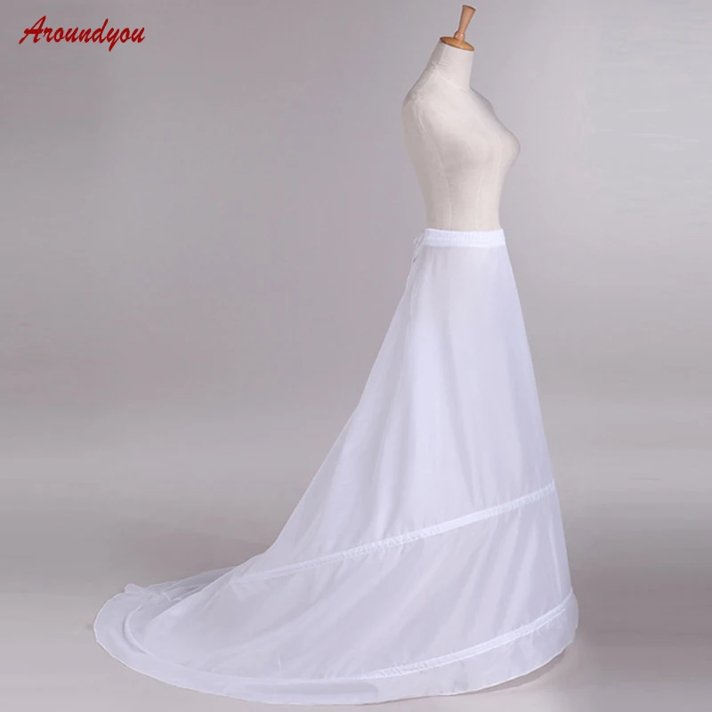 Два обручи белый свадебный подъюбник для свадебное платье женщина Pettycoat кринолиновый подъюбник Свадебные обруч юбка