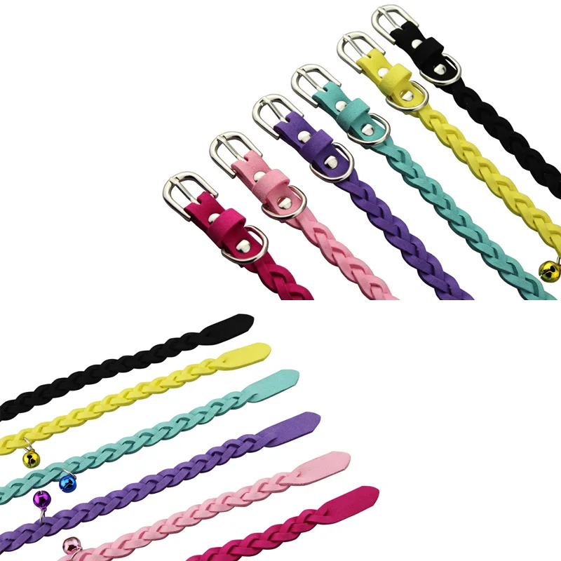 1.5cm Width Adjustable Cat Collar With Bells Personalized Puppy Dog Collar Leash For Chihuahua Teddy Pet Accessories collar gato 1.5cm Width Adjustable Cat Collar With Bells Personalized Puppy Dog Collar Leash For Chihuahua Teddy Pet Accessories collar gato