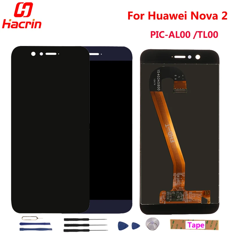 Для huawei Nova 2 ЖК дисплей + сенсорный экран новый дигитайзер в сборе запасные