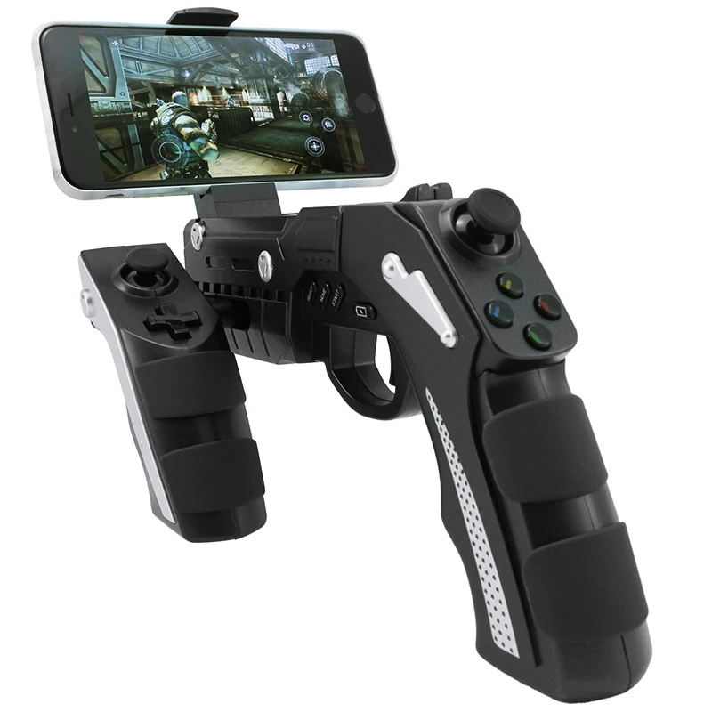 

Wireless Bluetooth Gamepad with Holder Gaming Gun Controller Game pad Joystick for Android IOS Phone Pad PC Gamepads