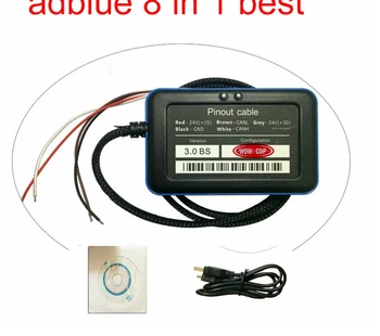 

2pcs/1lot! Professional Tool Adblue 8in1 Remove Tool Adblue Emulator 8 in 1 OBD2 Scanner for more Truck brands wow cdp