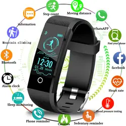 2019 Новый BANGWEI смарт-браслет часы для мужчин для женщин фитнес трекер приборы для измерения артериального давления мониторинга сердечного