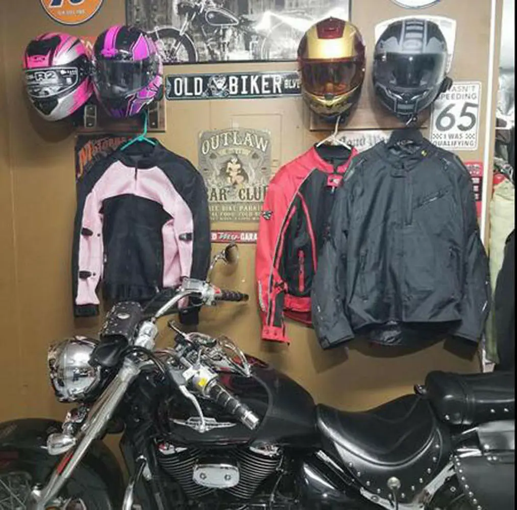Металлический Настенный Держатель для мотоциклетного шлема крючок для куртки вешалка для сумок дисплей