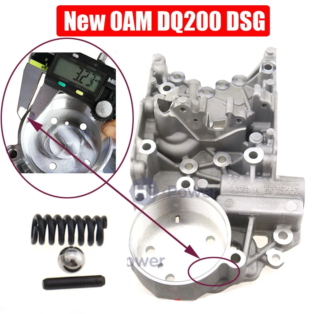 DSG DQ200 0AM 0AM325066AC 0AM325066C 0AM325066AE 0AM325066R Valvebody Accumulate Housing For Audi Skoda 7speed Kit 111