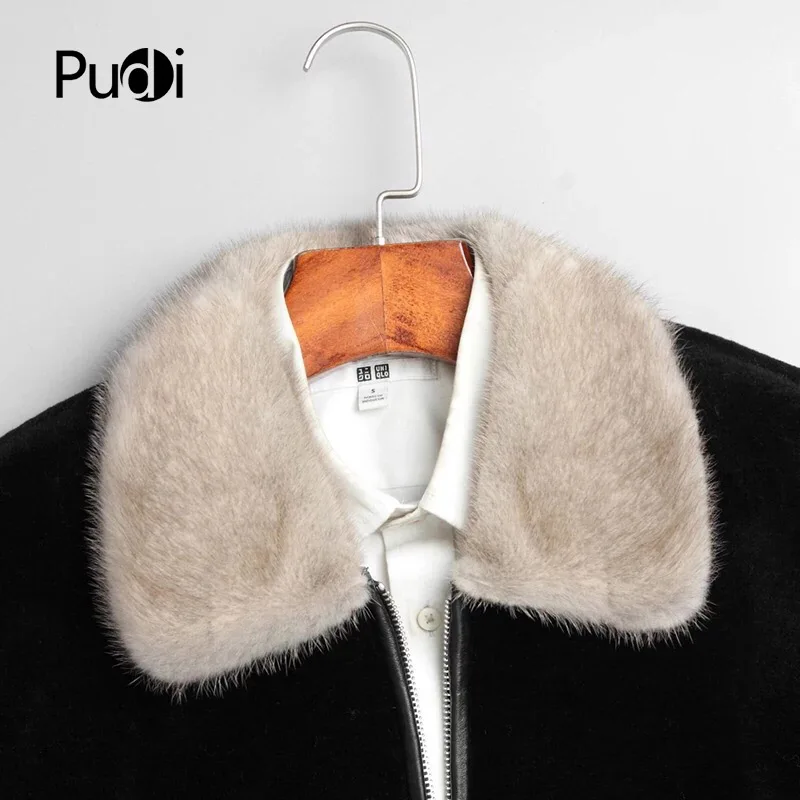 Мужская короткая куртка из 2018 шерсти PUDI MT809 Повседневная Верхняя одежда с