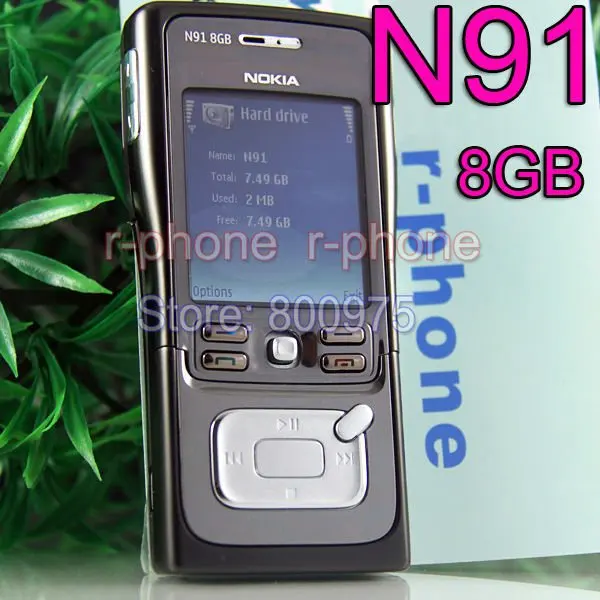 

100% Original Nokia N91 8GB 4GB Mobile Phone Unlocked 3G Wifi Arabic Russian Language