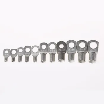 

10/50/100pcs SC16-6 Tinned Copper Lug Cable Eyelets Batteries Ring Connector Terminal 16mm2 Wire 8mm Bolt Hole