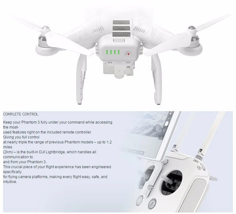 In Stock Ready To Fly DJI Phantom 3 Professional Version With 4K Camera RC Quadcopter With Special Gift EMS