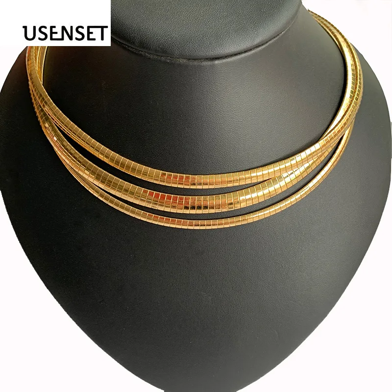 Metal Choker Necklace Velvet Choker Necklaces Lace Choker Necklaces Women Choker Stainless Steel Collar Chains Necklace Gold Color Snake Chain Jewelry 4-8MM For Girls Gift