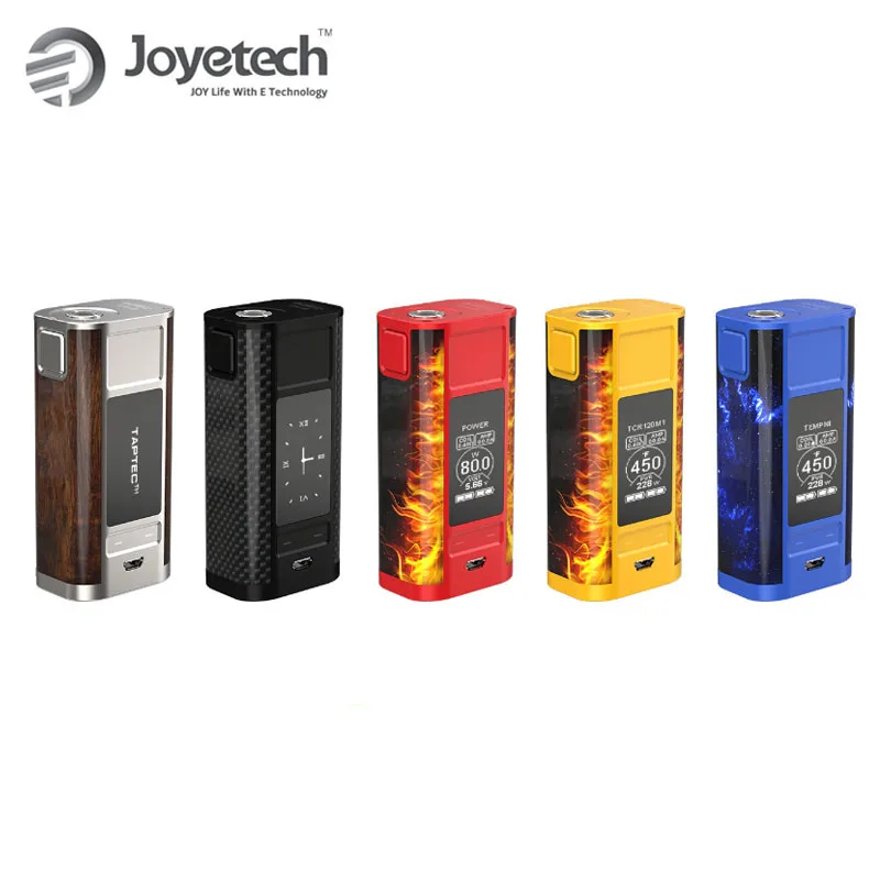 

Original 228W Joyetech CUBOID TAP TC MOD Vape With ProCore Aries Tank Electronic Cigarette Vape Cuboid Tap TAPTEC Tech Box Mod